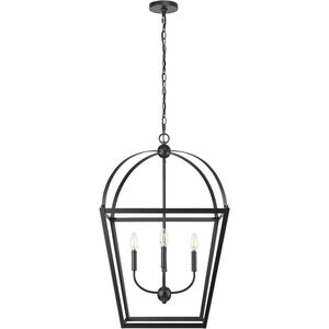 Kelsey 4 Light 20.1 inch Matte Black Pendant Ceiling Light